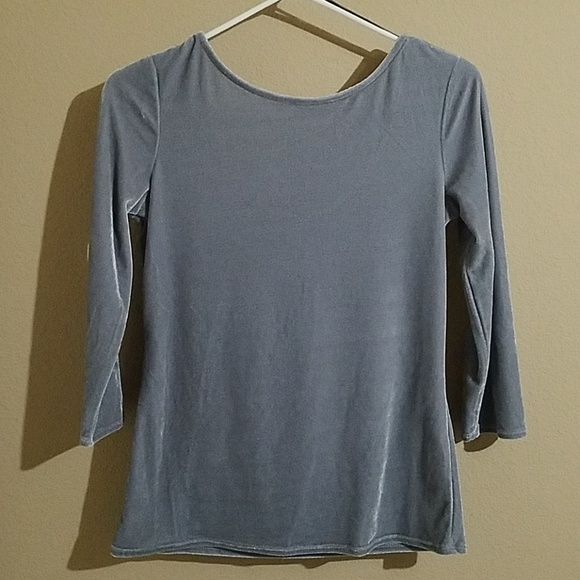 5/$40 NWT Banana Republic Velvet Ballet Back Top - Picture 2 of 6